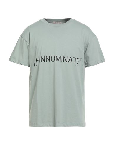 Hinnominate Man T-shirt Sage Green Size M Cotton In Green
