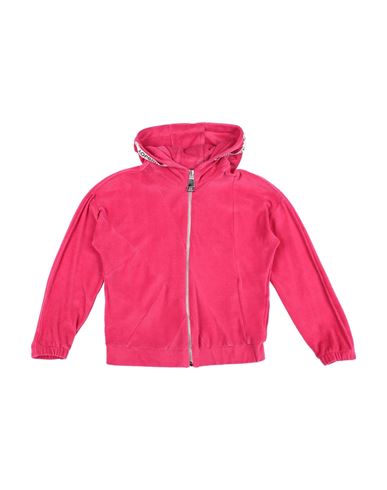 Khrisjoy Babies'  Toddler Girl Sweatshirt Fuchsia Size 6 Cotton, Polyamide In Pink