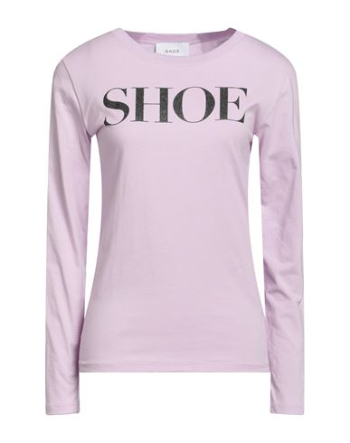 Shoe® Shoe Woman T-shirt Lilac Size L Cotton In Purple