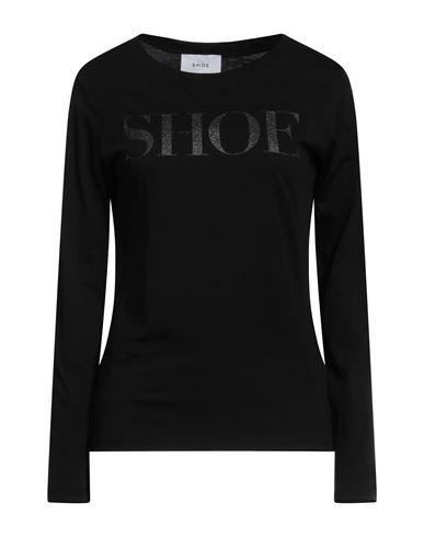 Shoe® Shoe Woman T-shirt Black Size Xl Cotton