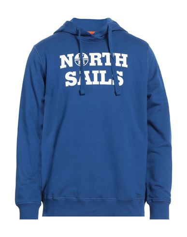 North Sails Man Sweatshirt Bright Blue Size Xl Cotton
