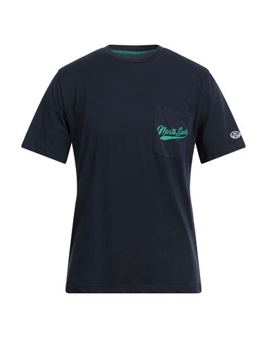 North Sails Man T-shirt Midnight Blue Size Xl Cotton