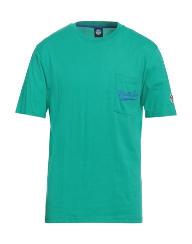 North Sails Man T-shirt Emerald Green Size L Cotton