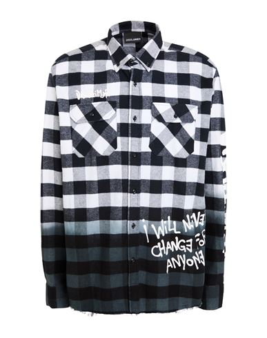 Disclaimer Man Shirt White Size M Cotton In White