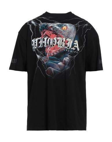 Phobia Archive Man T-shirt Black Size M Cotton