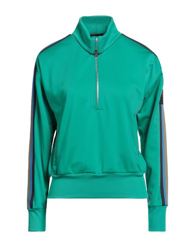 Peuterey Woman Sweatshirt Green Size 6 Polyester, Polyamide, Elastane