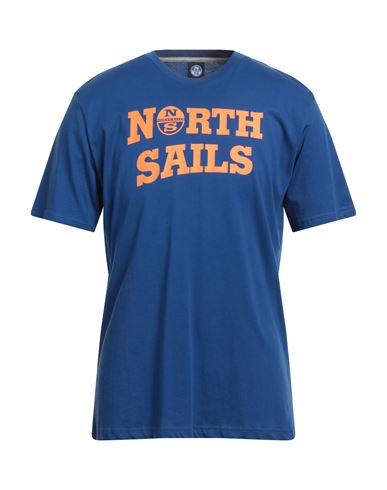 North Sails Man T-shirt Blue Size Xl Cotton
