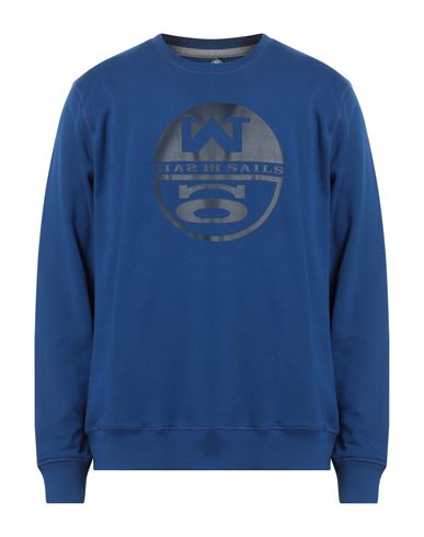 North Sails Man Sweatshirt Blue Size L Cotton
