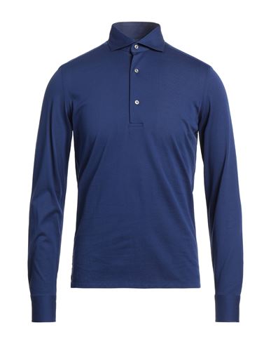 Doriani Man Polo Shirt Blue Size S Cotton