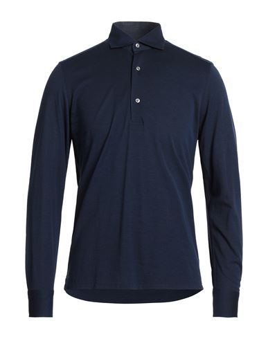 Doriani Man Polo Shirt Midnight Blue Size M Cotton
