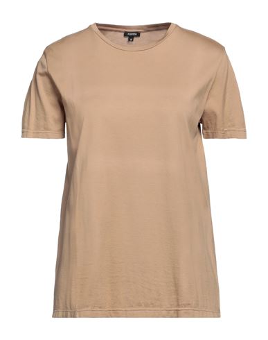 Aspesi Woman T-shirt Camel Size M Cotton In Beige