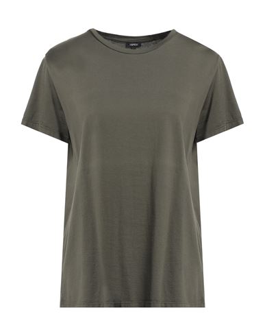 Aspesi Woman T-shirt Military Green Size M Cotton