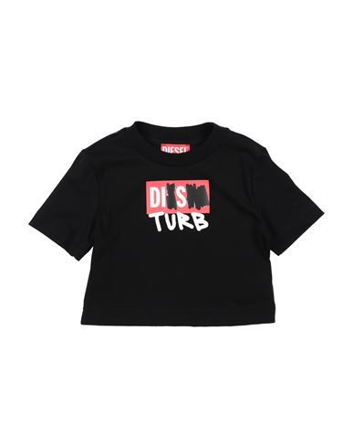 Shop Diesel Toddler Girl T-shirt Black Size 6 Cotton