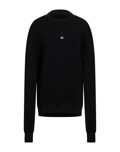 Dolce & Gabbana Man Sweatshirt Black Size M Cotton, Elastane
