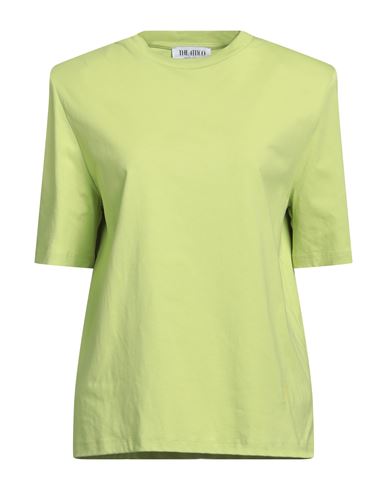 Attico The  Woman T-shirt Acid Green Size 6 Cotton