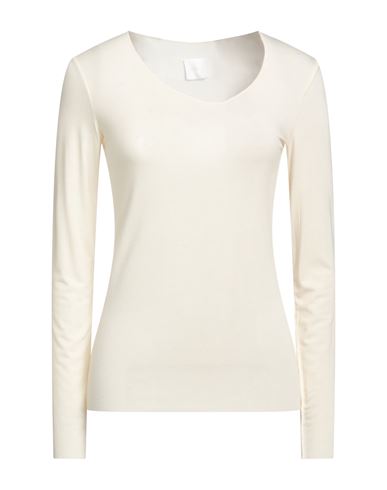 Merci .., Woman T-shirt Ivory Size S Viscose In White