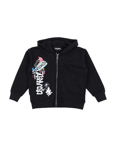Shop Dsquared2 Toddler Boy Sweatshirt Black Size 6 Cotton