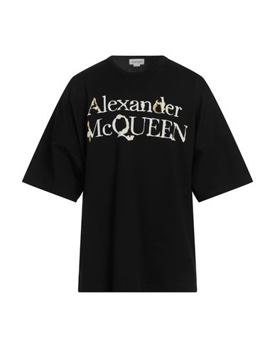 Alexander Mcqueen Man Sweatshirt Black Size S Cotton