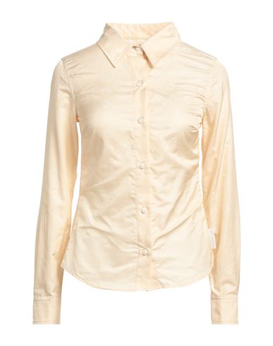 Marine Serre Woman Shirt Beige Size S Cotton, Polyamide