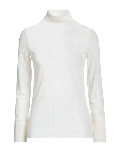 Merci .., Woman T-shirt Cream Size S Polyamide, Elastane In White