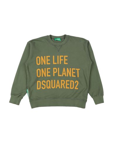 Shop Dsquared2 Toddler Sweatshirt Military Green Size 4 Cotton, Elastane