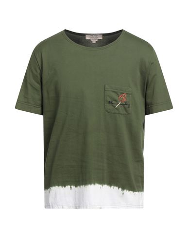 Nick Fouquet Man T-shirt Military Green Size L Cotton
