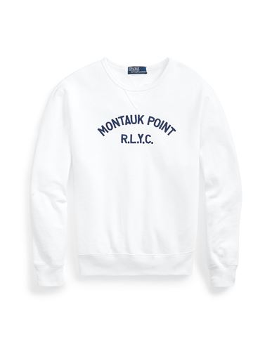 Polo Ralph Lauren Montauk Point Sweatshirt Man Sweatshirt White Size M Cotton, Polyester