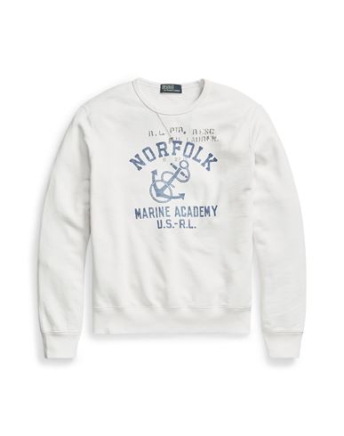 Polo Ralph Lauren Men's Nevis Vintage Fleece Crewneck Sweatshirt In White