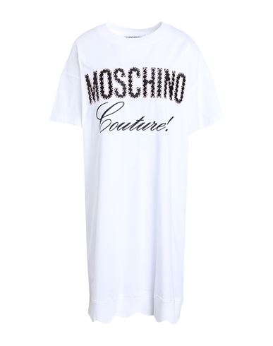 Moschino Woman Mini Dress White Size 10 Cotton