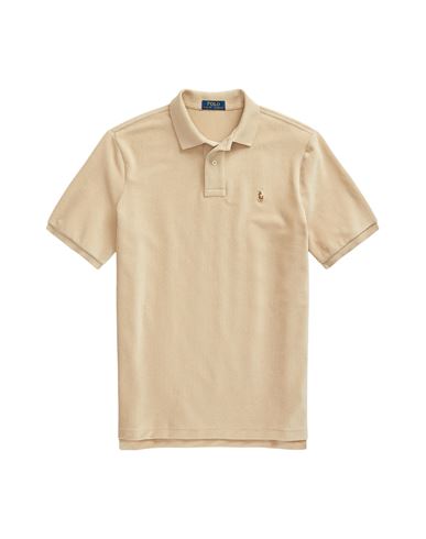 Shop Polo Ralph Lauren Classic Fit Knit Corduroy Polo Shirt Man Polo Shirt Beige Size M Cotton, Polyester