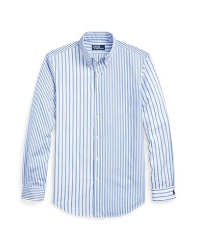 Polo Ralph Lauren Custom Fit Striped Poplin Fun Shirt Man Shirt White Size Xxl Cotton