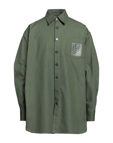 Shop Raf Simons Man Shirt Military Green Size M Cotton