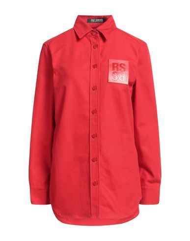 Raf Simons Woman Denim Shirt Red Size M Cotton