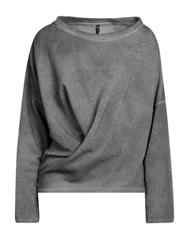 Manila Grace Woman Sweatshirt Grey Size S Viscose, Cotton, Polyamide, Polyester