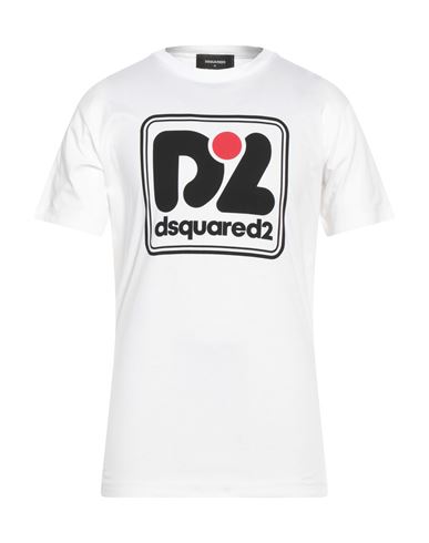 Dsquared2 Man T-shirt White Size Xxl Cotton