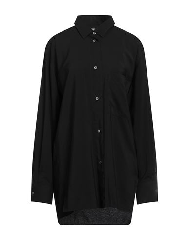 Studio Nicholson Woman Shirt Black Size 3 Viscose In Black