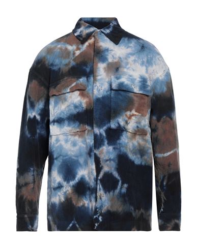 B-used Man Shirt Pastel Blue Size L Cotton