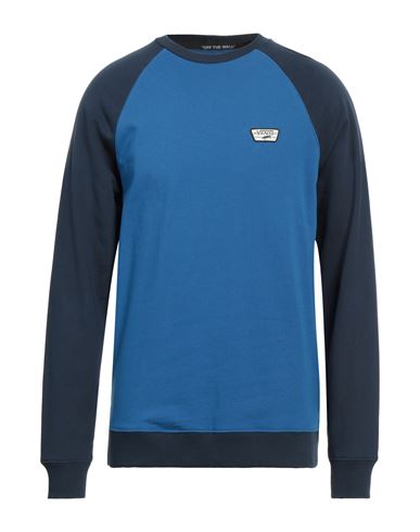 Shop Vans Man Sweatshirt Blue Size Xl Cotton