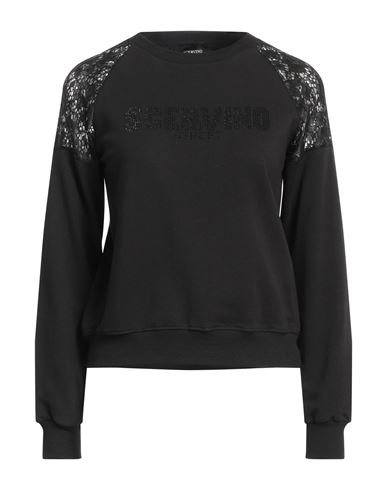 Scervino Ermanno  Woman Sweatshirt Black Size Xs Cotton, Elastane