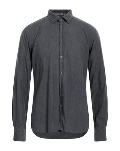 Aglini Man Shirt Lead Size 16 Cotton In Grey