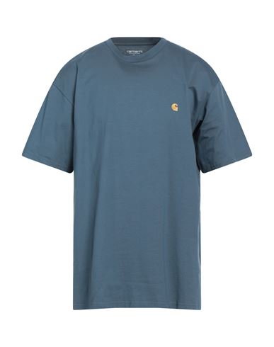 Carhartt Man T-shirt Pastel Blue Size Xl Cotton