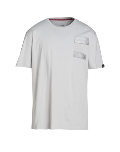 Alpha Industries Man T-shirt Light Grey Size Xxl Cotton