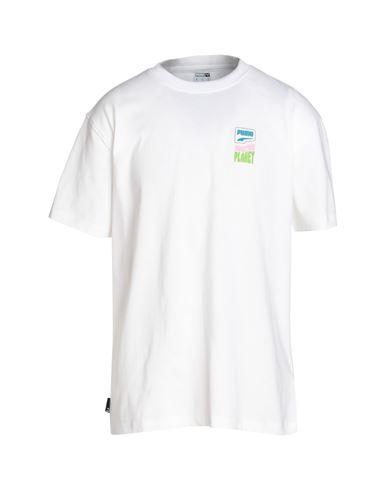 Puma Downtown Graphic Tee Man T-shirt White Size Xl Cotton