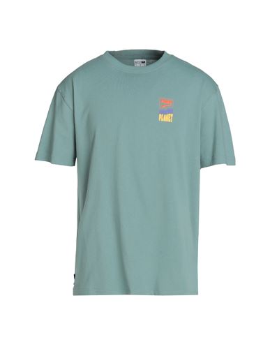 Puma Downtown Graphic Tee Man T-shirt Sage Green Size Xl Cotton