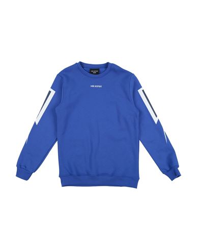 Neil Barrett Babies'  Toddler Boy Sweatshirt Bright Blue Size 6 Cotton