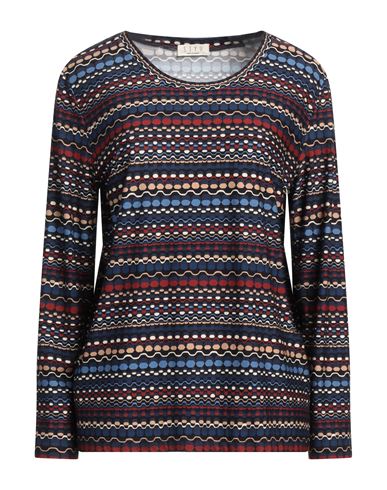 Siyu Woman T-shirt Midnight Blue Size 12 Viscose, Elastane