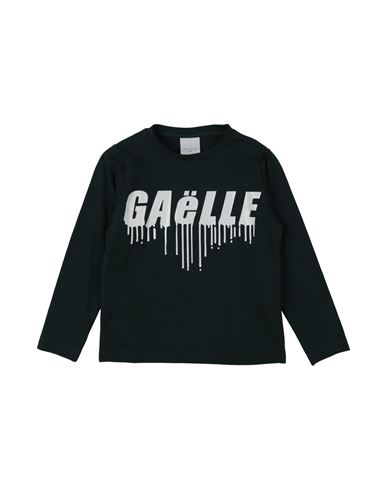 Gaelle Paris Babies' Gaëlle Paris Toddler Girl T-shirt Dark Green Size 6 Cotton, Elastane