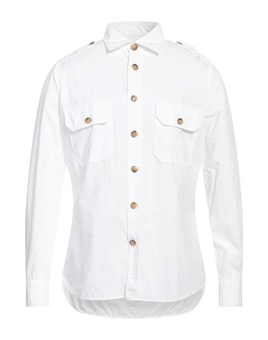 Shop Guglielminotti Man Shirt White Size M Cotton