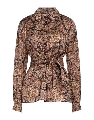 Liu •jo Woman Shirt Camel Size 6 Polyester In Beige