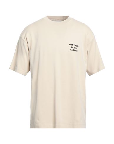 Drôle De Monsieur Man T-shirt Cream Size Xl Cotton In White